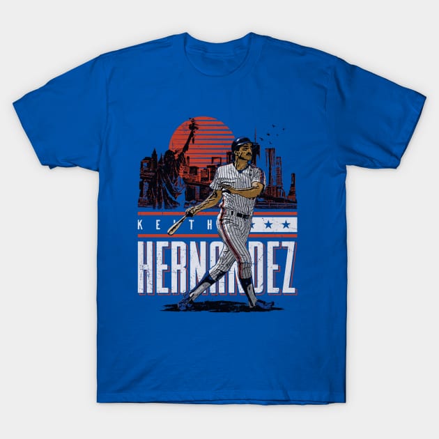 Keith Hernandez New York M Skyline T-Shirt by ganisfarhan